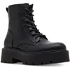 Madden Girl Channt Womens Lace-up Manmade Motorcycle Boots In Multi