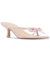 Madden Girl Charlotte Kitten-heel Bow Dress Sandals In Baby Pink