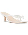 Madden Girl Charlotte Kitten-heel Bow Dress Sandals In White
