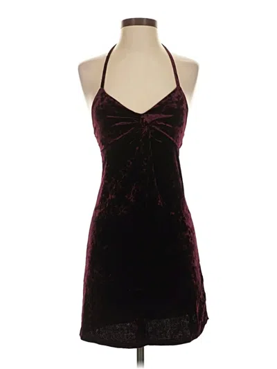 Pre-owned Madden Girl Cocktail Dress In Burgundy