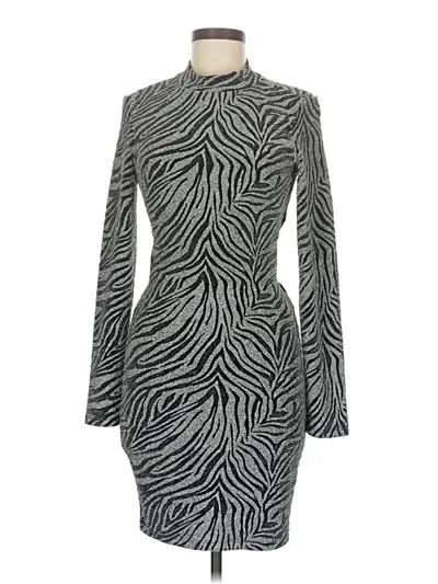 Pre-owned Madden Girl Cocktail Dress In Gray