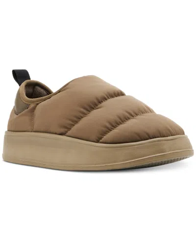 Madden Girl Comfy Slip-on Puffer Clogs In Olive