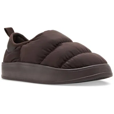 Madden Girl Comfy Slip-on Puffer Clogs In Chocolate
