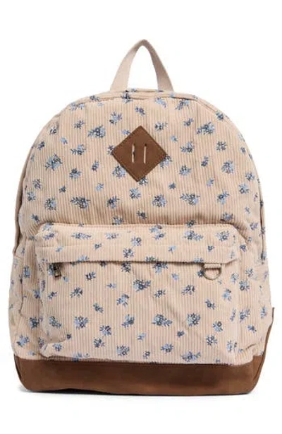 Madden Girl Corduroy Backpack & Lunch Bag Set In Multi