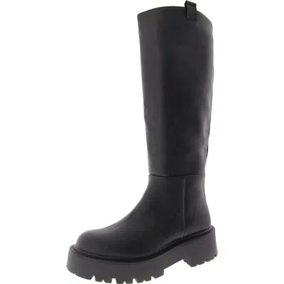 Madden Girl Crowww Womens Faux Leather Tall Knee-high Boots In Multi