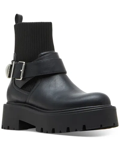 Madden Girl Cryptic Ccry01j1 Boots Women's Black Leather Platform Ver055