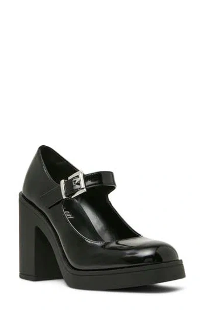 Madden Girl Daphne Mary Jane Faux Leather Pump In Black Box