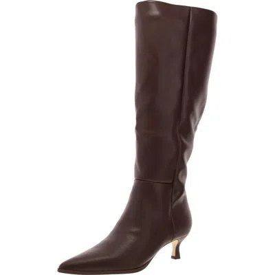 Madden Girl Debutt Womens Faux Leather Kitten Heel Knee-high Boots In Multi