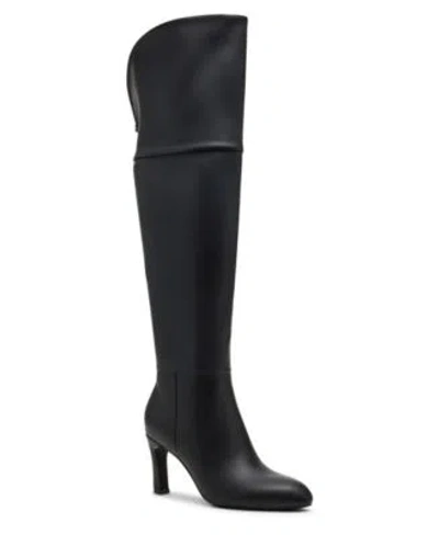 Madden Girl Decode Over The Knee Dress Boots Regular Wide Calf In Black