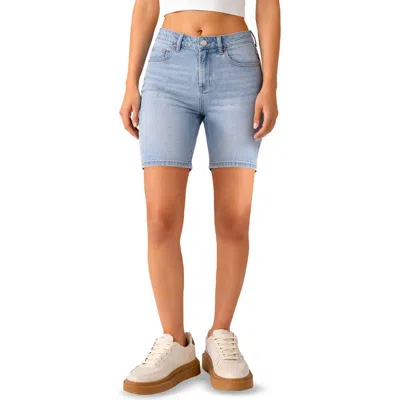 Madden Girl Denim Bermuda Shorts In Brown