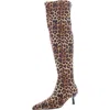 Madden Girl Deserai Over-the-knee Kitten Heel Boots In Multi