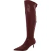 Madden Girl Deserai Womens Wide Calf Pointed Toe Over-the-knee Boots In Pink