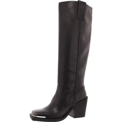 Madden Girl Dollee Womens Faux Leather Metallic Knee-high Boots In Multi