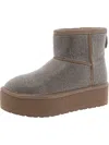 Madden Girl Ease R Womens Faux Fu Slip On Winter & Snow Boots In Multi