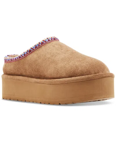 Madden Girl Elyse-w Platform Cozy Clogs In Tan