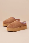 Madden Girl Elyse-w Platform Cozy Clogs In Tan