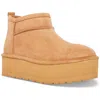 Madden Girl Embracce Womens Faux Suede Platform Ankle Boots In Multi