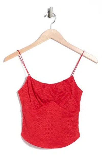 Madden Girl Emma Lace Camisole In Red