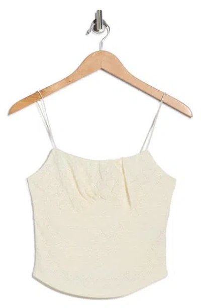 Madden Girl Emma Lace Camisole In Neutral