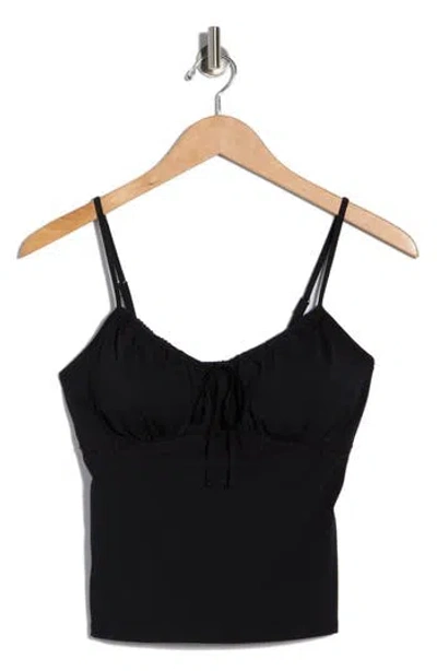 Madden Girl Emma Lace Trim Camisole In Black