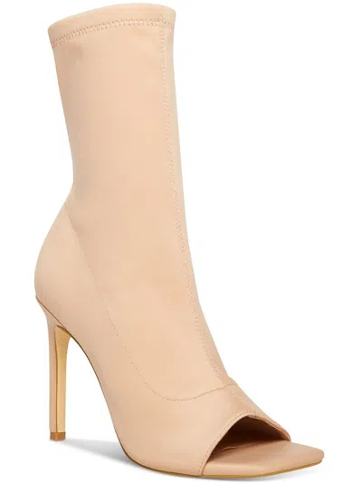 Madden Girl Endless Womens Peep Toe Zipper Booties In Multi