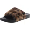Madden Girl Fancy Womens Solid Slip On Slide Sandals