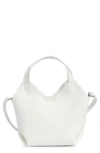 Madden Girl Faux Leather Mini Shopper Tote In White