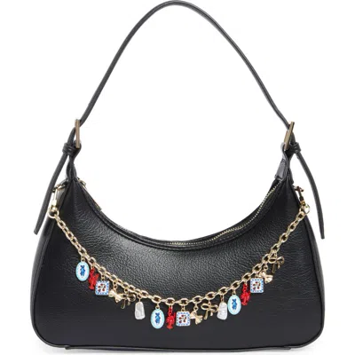 Madden Girl Faux Leather Shoulder Bag In Black