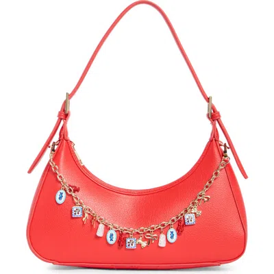 Madden Girl Faux Leather Shoulder Bag In Red