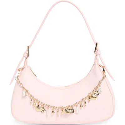 Madden Girl Faux Leather Shoulder Bag In Pink