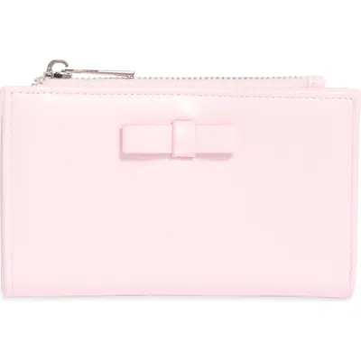 Madden Girl Faux Leather Snap Wallet In Pink