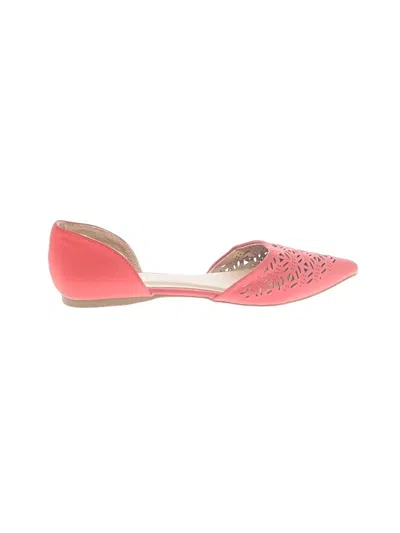 Pre-owned Madden Girl Flats In Pink