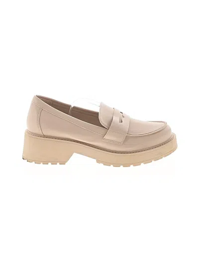 Pre-owned Madden Girl Flats In Tan