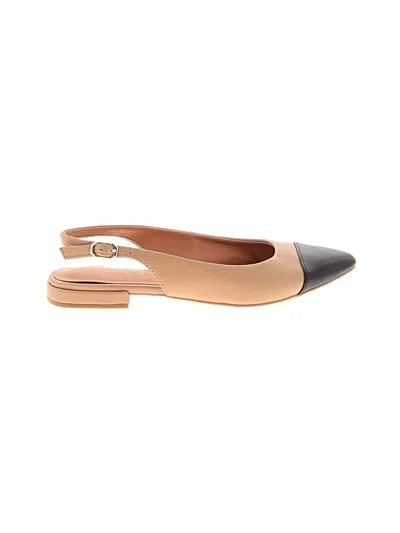 Pre-owned Madden Girl Flats In Tan