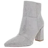 Madden Girl Flex Womens Block Heel Pointed Toe Ankle Boots In Multi