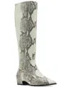 Madden Girl Florence Snip-toe Knee-high Wide-calf Boots In Light Snake Multi