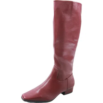 Madden Girl Florence Womens Solid Faux Leather Knee-high Boots In Pink