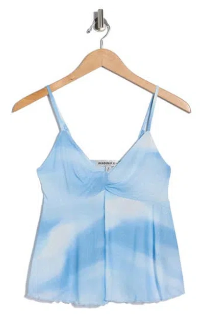 Madden Girl Fly Away Babydoll Camisole In Blue