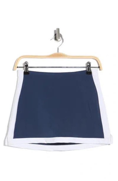 Madden Girl Framed Side Slit Micro Miniskirt In Blue