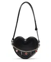 Madden Girl Fran Heart Crossbody Bag In Black