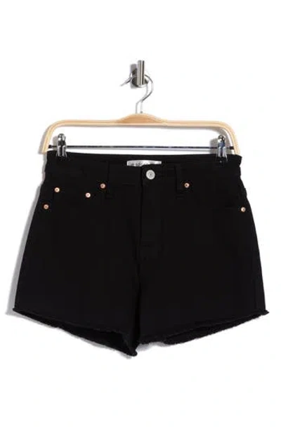 Madden Girl Frayed Hem Cutoff Shorts In Black