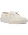 Madden Girl Galley Boat Shoes In Natural Canvas