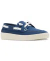 Madden Girl Galley Boat Shoes In Navy Canvas
