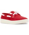 Madden Girl Galley Boat Shoes In Red Canvas