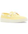 Madden Girl Galley Boat Shoes In Yellow Canvas