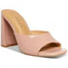 Madden Girl Genius Womens Comfort Insole Slides Mule Sandals In Beige