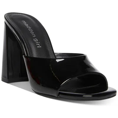 Madden Girl Genius Womens Comfort Insole Slides Mule Sandals In Black