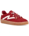 Madden Girl Giia-c Charms Lace-up Low-top Sneakers In Red,white Multi