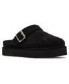 Madden Girl Graham Platform Slingback Clog Mules In Black