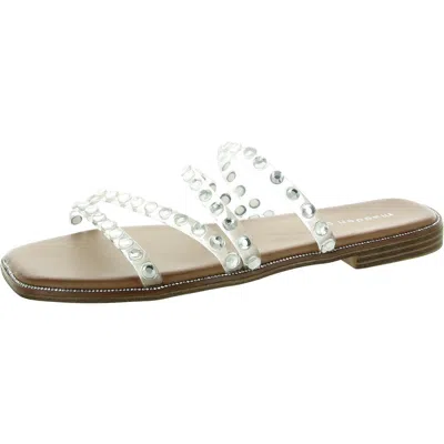 Madden Girl Halcyon-r Womens Rhinestone Man Made Slide Sandals In Multi